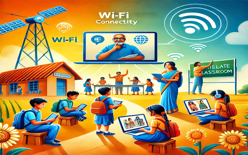 Online Learning in Rural India